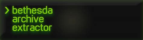 bethesda archive extractor|bethesda archive extractor fallout 4.